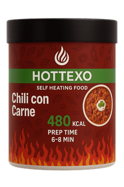 Self-heating food